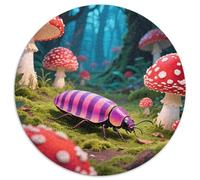 Insect 1000 Pieces Jigsaw Round Puzzle for Adults And Kids Modern Unique Challenge Games Scene Creative 1000pcs (67.5x67.5cm)