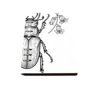 Insect and Plant Notebook, Pu Leather Notebooks, Lined Paper Notebook for University 180Pages/90Sheets, Work Book for Study, Notes Book School, Revision Supplies Journal Diary