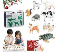 Insect & Animal Slot-Assembly Toys, 8PCS DIY 3D Realistic Plastic Bug Figures Set, Educational Animal 3D Puzzle Toy Assembly Model for Kids Hands On, Creativity, and Nature Learning (Intermediate)