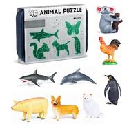 Insect & Animal Slot-Assembly Toys, DIY 3D-Puzzle Model Set, Educational Bug and Animal Building Kit, Creative Learning Toy for Science, Nature Exploration and Home Play (#01)