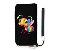 Insect Ant Slim Wallet for Women Long Purse Cute Clutch Wristlet Handbag Card Holders