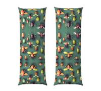 Insect Atlas Body Pillowcase 20x60-Ultra Soft Plush Long Pillow Cover with Hidden Zip for Sleeping