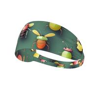 Insect Atlas Elastic Sports Headband, Unisex Headband, Wicks Moisture and Eliminates Excess Sweat, Suitable for Sports Such As Football, Running and Yoga, Etc.