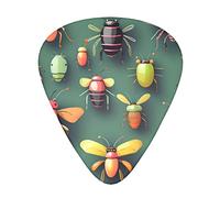 Insect Atlas Guitar Plectrums Classical Triangle Bass Acoustic And Electric Guitar Plectrums For Guitarists 12 Pieces