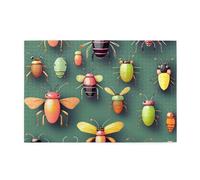 Insect Atlas Horizontal Wooden Jigsaw Puzzle 1000 Pieces Relax and Improve Hands on Skills and Concentration