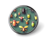 Insect Atlas Novelty Pin Badge Lapel Pin Brooch Badge Tie Jewelry Decor for Hats Jackets Shirts