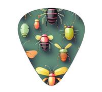 Insect Atlas Patterned guitar picks - (thin/medium/thick) free to choose, suitable for all kinds of string instruments,