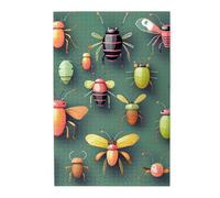 Insect Atlas Picture puzzle.Wooden Jigsaw Puzzle for Adults Kids, Challenging jigsaw puzzle decorations