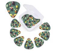 Insect Atlas Print Guitar Picks 12 Pack Guitar Plectrums with Storage Box Bass Picks For Acoustic Guitar Bass Electric Ukulele Includes 0.46mm, 0.71mm, 0.96mm