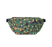 Insect Atlas Running Waist Pack-No-Bounce Phone Holder for Gym, Waterproof Crossbody Bum Bag with Adjustable Strap