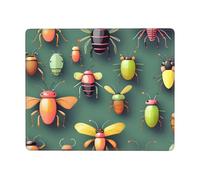 Insect Atlas Small Non Slip Mouse Pad 7 x 9 Inches Convenient Comfortable Durable and Stylish Design