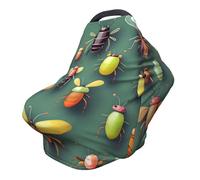 Insect Atlas Versatile full-print Stroller Chair Cover/Nursing Cover, specially designed for your baby