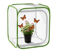 Insect & Butterfly Habitat Cage, Portable Pop-Up Terrarium with Mesh Sides, Bug Catching & Observation Enclosure for Caterpillars, Small Insects, Outdoor & Classroom Use, 12.0 Inches Tall