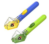 Insect Catching Tool,Portable Fly Spider Catcher,Bug Catcher Handheld with 6X Magnifier Glass, Clear Observation Bug Hunting Kits for Children (Green+Blue)