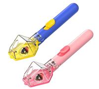Insect Catching Tool,Portable Fly Spider Catcher,Bug Catcher Handheld with 6X Magnifier Glass, Clear Observation Bug Hunting Kits for Children (Pink+Blue)