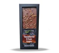 Insect Chocolate with Roasted Mealworms - Tenebrio Choc Delight, 80 g