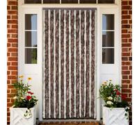 Insect Curtain Beige & Light Brown 90x220cm 100% Polypropylene Chenille DoorNet