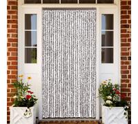 Insect Curtain Brown Beige 118x220cm 100% Polypropylene Chenille Door With Hooks