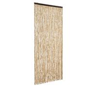 vidaXL Insect Curtain Removable Mosquito Door Screen Chenille Beige 100x220 cm