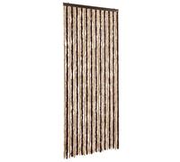 vidaXL Insect Curtain Beige and Light Brown 100x220cm Chenille Bug Door Mesh