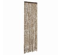 Fly Curtain Door Curtain Fly Screen Fly Blind Insect Curtain Chenille vidaXL