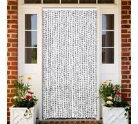 vidaXL Insect Curtain Light and Dark Grey 100x220 cm Chenille, Grey