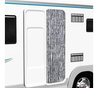 vidaXL Insect Curtain Silver 56x200 cm Chenille Doorway Mosquito Bug Screen
