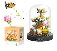 Insect Decor Collection 588PCS Micro Building Set,Compatible with Mini Lego Flowers Botanical Plant Toys,Birthday Gift for Adults Women Boys Girls 10 11 12 13 14+(With Dust Cover & Challenging)