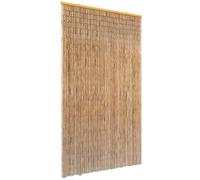 vidaXL Insect Door Curtain Bamboo - Bug Fly Screen Blind Mesh, Brown Wooden Blinds for Home Privacy & Heat Insulation, 100x200 cm
