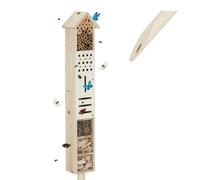 Insect hotel Bee Shelter Butterfly Nest Garden Nesting Box Freestanding Wooden
