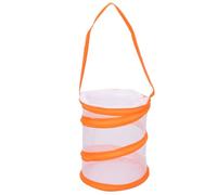 Insect Lore Butterfly Garden Habitat Foldable Washable and Reusable Butterfly Cage 6.3" x 7.9" Tall(Orange, Small)