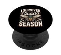 Insect Lover I Survived Cicada Season Brood PopSockets Adhesive PopGrip