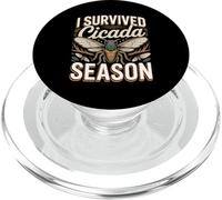 Insect Lover I Survived Cicada Season Brood PopSockets PopGrip for MagSafe