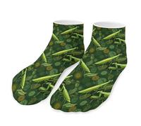 Insect Mantis Men's Ankle Low Socks 1 Pair No Show Sock Low-Cut Athletic Socks for Women