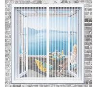 Insect Mesh Window Insect Screen 120 x 50 cm Magnetic Fly Screen Window Mosquito Bug Protection Without Drilling Easy to Install Fly Net for Windows for Windows Doors Patio, White