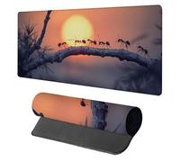 Insect Mouse Mat, Mouse Pad 1500x800x3mm, Desk Mat Large, XXL Gaming Mousepad, Desk Accessories Keyboard Pad, Office Accessories Gaming Mousemat, for PC Laptop Office Large Mousemat, Black C-6795