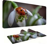 Insect Mouse Pad 800x400mm, Gaming Accessories Mouse Mat - Mousepad with Non-Slip Base and Stitched Edge Compatible with Laser and Optical Mice Table Pad for Gaming Office Work Animal j0zj-752