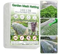 Insect Netting -3x13M Fine Mesh Garden Netting for Vegetables Plants Fruits Flowers Crops Greenhouse，Row Covers Raised Bed Barrier Screen Birds Insect Protection Netting