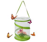 Insect Observation Habitat - Foldable Mesh Mesh Cage, Large Observation Window, Butterfly House, Caterpillar Breeding Kit | Educational Science Project