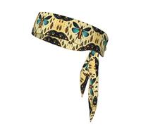 Insect Pattern Arrangements Sweat-Absorbing Sports Headband, Unisex Sports Headband, Suitable for Outdoor Travel and Various Sports.