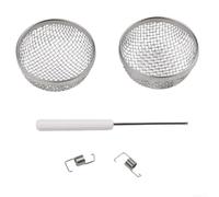 Insect Protection Grille 2.8 Inch for Cookers and Water Heating | Set of 2, 2.8 inch diameter, stainless steel, prevents insects, fits outdoor ventilation