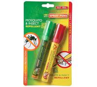 Insect Repellent Pens 2 Pcs - Tropical Sprey Pen Mosquito and Inscet Repellent Give Up to 100 Sprays & Lasts up to 4 Hours - DEET Free - Pump Spray Action - Travel Size