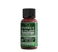 Insect Repellent with CITRONELLA & Tea Tree Essential Oil Repellent Against Mosquitoes, Biting Insects, Flies and Ticks for Body Oil Deet Free (10Mml Cap)