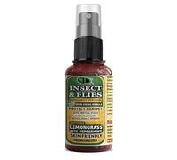 Insect Repellent with Lemongrass & Peppermint Essential Oil Repellent Against Ants, Beetles, Fleas, Flies, Plant Lice, Moths, Snails & Spiders for Body Oil Deet-Free (10ml Spray)