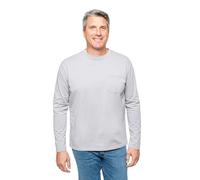 Insect Shield Men's UPF Wicking Long Sleeve Pocket T-Shirt, Platinum, XL