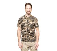 Insect Shield Men's Woodland Camo Short Sleeve T-Shirt - Crewneck Tee with Built-in Permethrin Insect Repellent for Men, Woodland Camo, 3XL