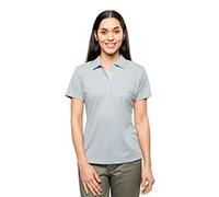 Insect Shield Women's Airflow Short Sleeve Polo Shirt, Grey Mist, M