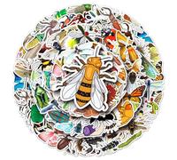 Insect Stickers for Laptop (110 PCS),Gift for Children Teens Adults Girl Boys,Waterproof Stickers for Water Bottle,Bug Vinyl Stickers for Scrapbook,Skateboard,Bike,Phone,Dairy