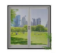 Insect Stop Window Screen Magnetic Fly Netting Mesh for Doors Sliding for windows Adjustable to Size Black(black120*130cm)