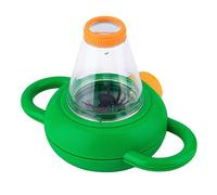 Insect Viewer with Glass Magnifier for School, Enlarging Observation Box, Safe Exploring the Robust Path Tool for Small Explorers, Ideal for Teaching, Outdoor Activities (Green, One Size)